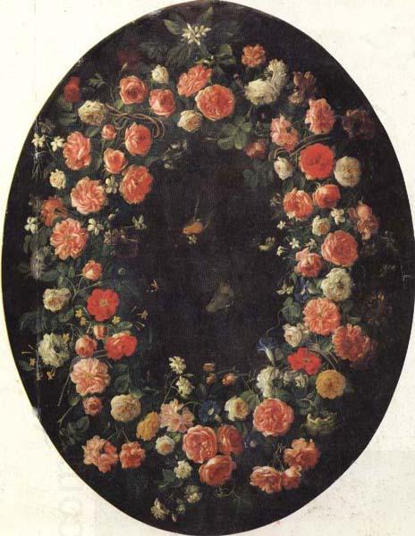 Giovanni Stanchi Garland of Flowers and Butterflies oil painting picture